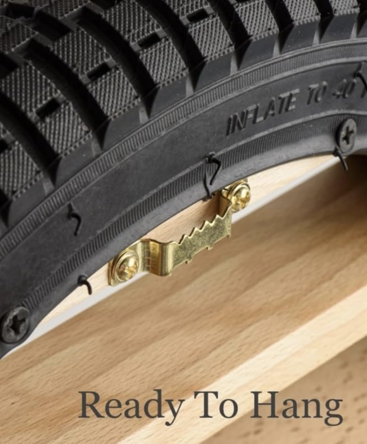 Apnatva 24 Inch Wooden Wall Hanging Lighting Tyre – Yellow Perfect for Home Decor, Hot Wheels Display, Kids’ Toys Stand & Birthday Gift (Without Toys)(Yellow)