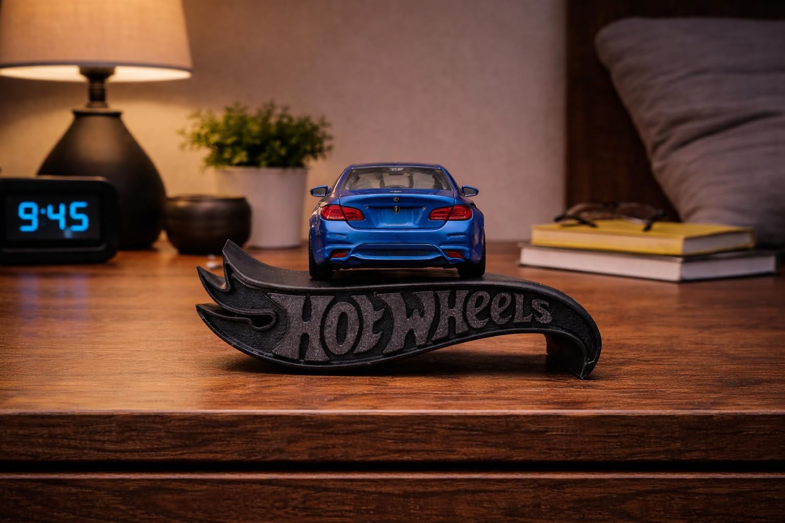 Apnatva 1:64 Diecast Car Display Shelves | Table Stand Toy Car Stand for Kids & Collectors | Black Steel Mini Car Rack for Home & Office Decor | (Pack of 5) (No Car Included)