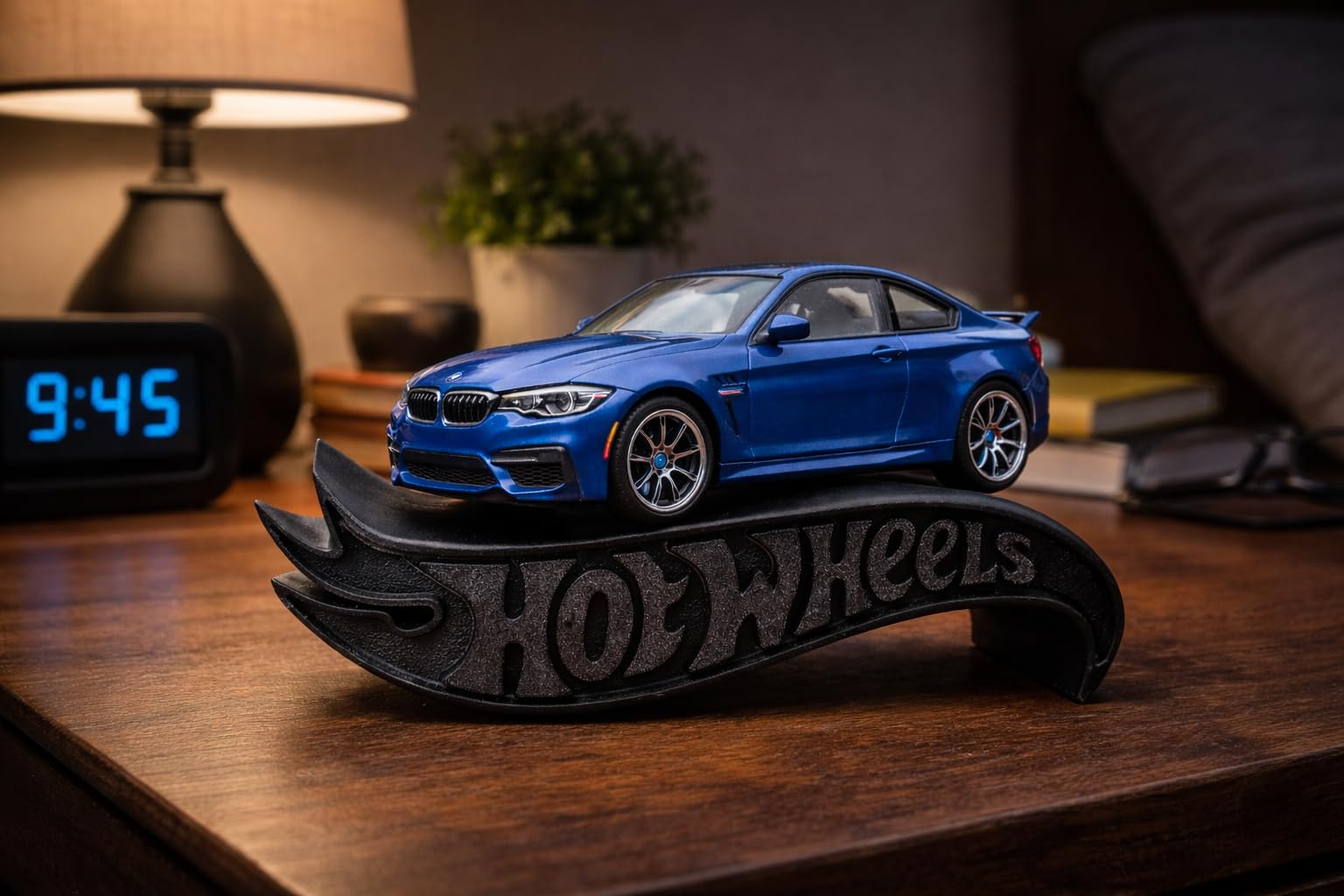 Apnatva 1:64 Diecast Car Display Shelves | Table Stand Toy Car Stand for Kids & Collectors | Black Steel Mini Car Rack for Home & Office Decor | (Pack of 5) (No Car Included)