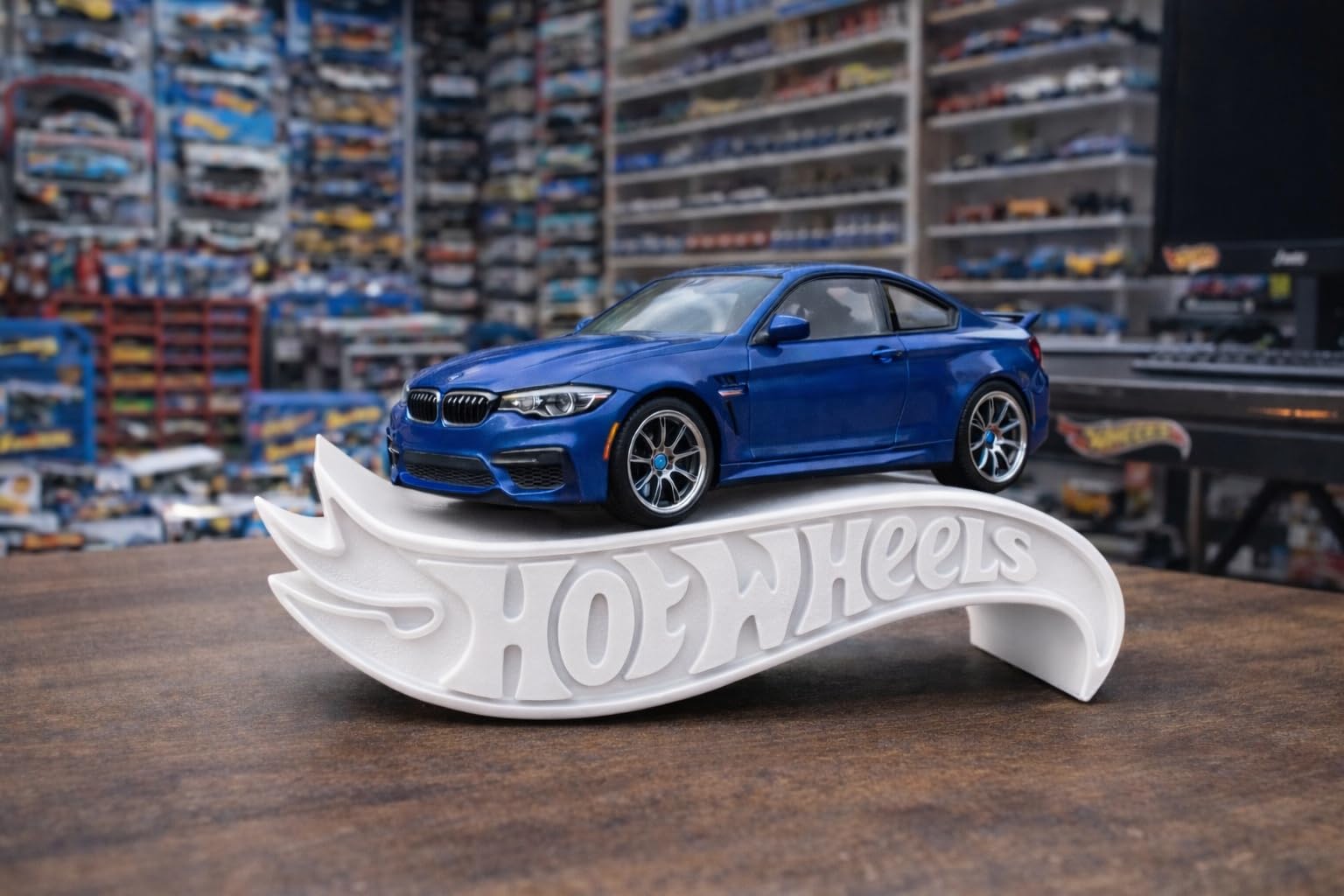 Apnatva 1:64 Diecast Car Display Shelves | Table Stand Toy Car Stand for Kids & Collectors | Black Steel Mini Car Rack for Home & Office Decor | (Pack of 5) (No Car Included) (White)