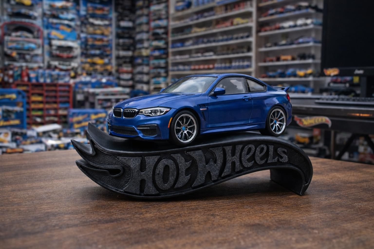 Apnatva 1:64 Diecast Car Display Shelves | Table Stand Toy Car Stand for Kids & Collectors | Black Steel Mini Car Rack for Home & Office Decor | (Pack of 5) (No Car Included)